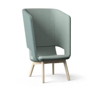 Twist & Sit Soft - høj lounge stol med ben