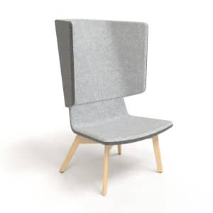 Twist & Sit - høj lounge stol med ben