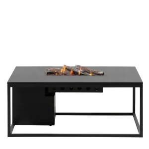 COSI FIRES Cosiloft 120 lounge ildbord, rektangulær - sort aluminium (120x80)