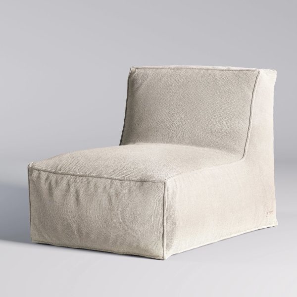 TROISPOMMESHOME Loungestol - beige stof