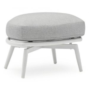 Cuddle Puf til lounge havestol i aluminium og COUTUREtex B62 cm - Grå