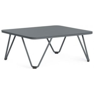 Diabla Valentina lounge havebord i stål og aluminium 60 x 53 cm - Antracit/Antracit