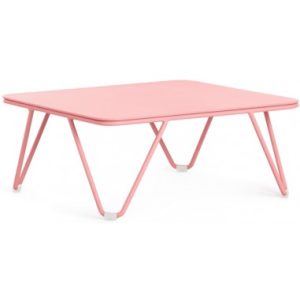 Diabla Valentina lounge havebord i stål og aluminium 60 x 53 cm - Pink/Pink