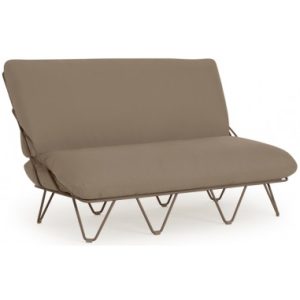 Diabla Valentina loungesofa i stål og tekstil 136 x 85 cm - Bronze/Bronze