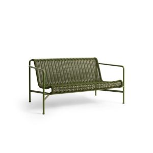 HAY Palissade Cord Lounge Sofa Oliven