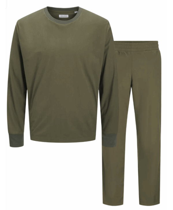 Jack and Jones Herresæt til lounge med Sweater og Sweatpant - Grøn
