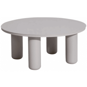 QUINN Lounge havebord i aluminium Ø86 cm - Gråbeige