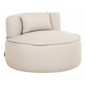 NAMMOS Lounge havestol med drejefod i aluminium og olefin Ø100 cm - Beige