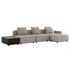 Cobana Lounge Sofa - 3 seater w/ Patio Storage Table
