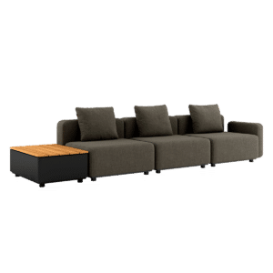 Cobana Lounge Sofa - 3 seater w/ Patio Storage Table