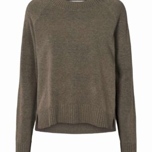 Ruca Lounge Boxy striktrøje - Mole Melange