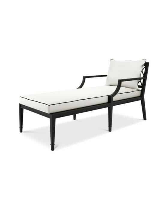 Bella Vista Sun Lounger Black