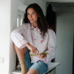 Scallop Pyjamas Shirt